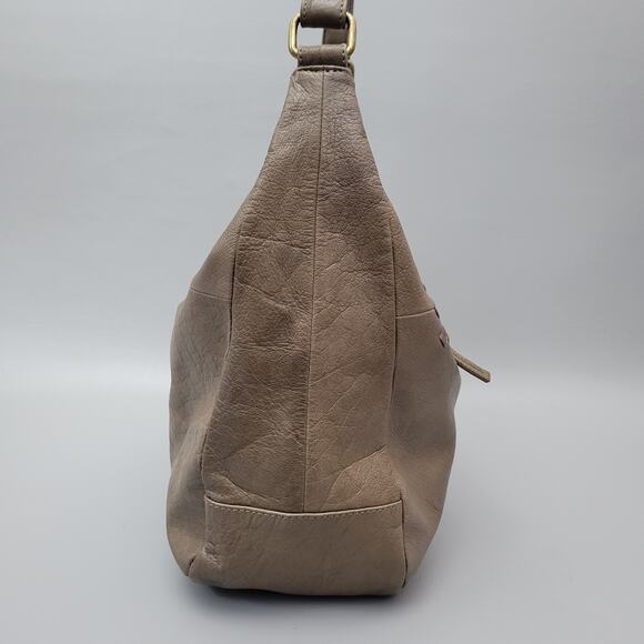 Day & Mood Anthropologie Brown Soft Leather Shoulder Bag Hobo Bag EUC - Picture 4 of 14